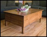 Custom wooden coffee table