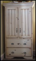 Custom wooden antique dresser